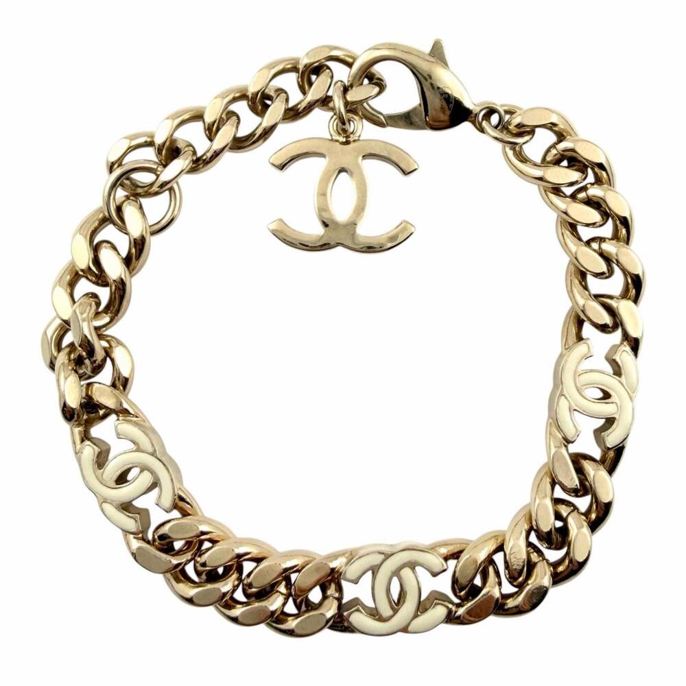 Chanel Cc Logo Chain Bracelet Metal #256929C11B